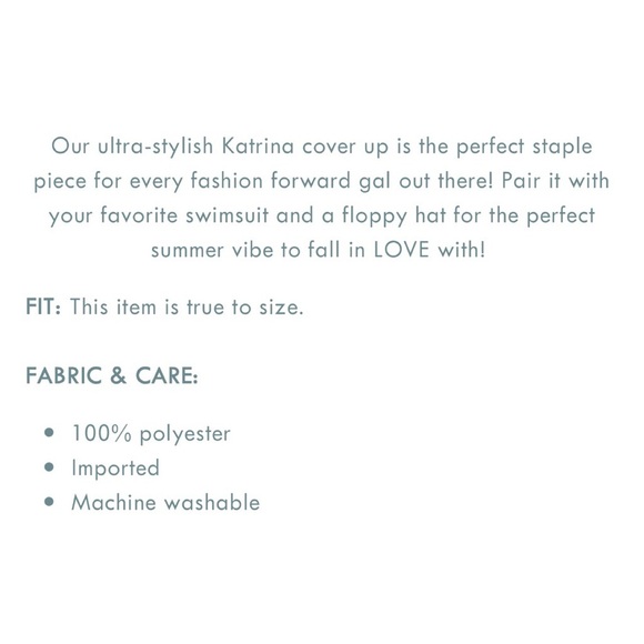 Adorable Duster/Cover Up - Picture 2 of 2